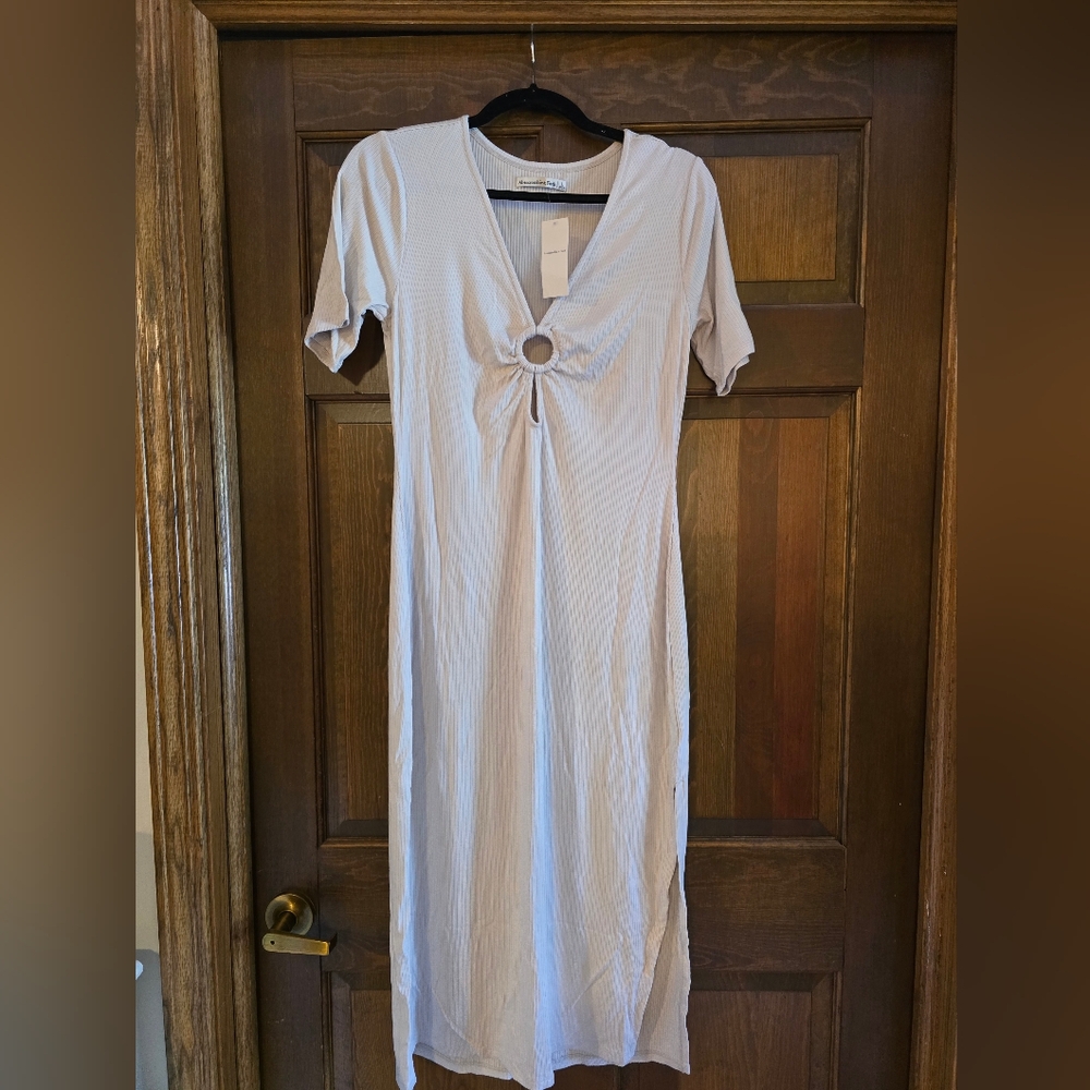 Abercrombie ribbed ring detail dress SZ L